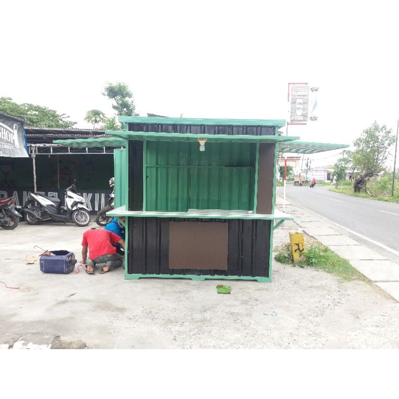 Booth Semi Kontainer Warung Kopi Besar 200x150cm Kokoh Murah Kualitas Istimewa By CV. RAJAKARYA 2