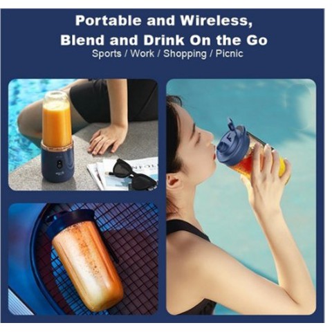 Deerma NU06 Blender Wireless Portable Electric Juicer Mixer Buah 400ML