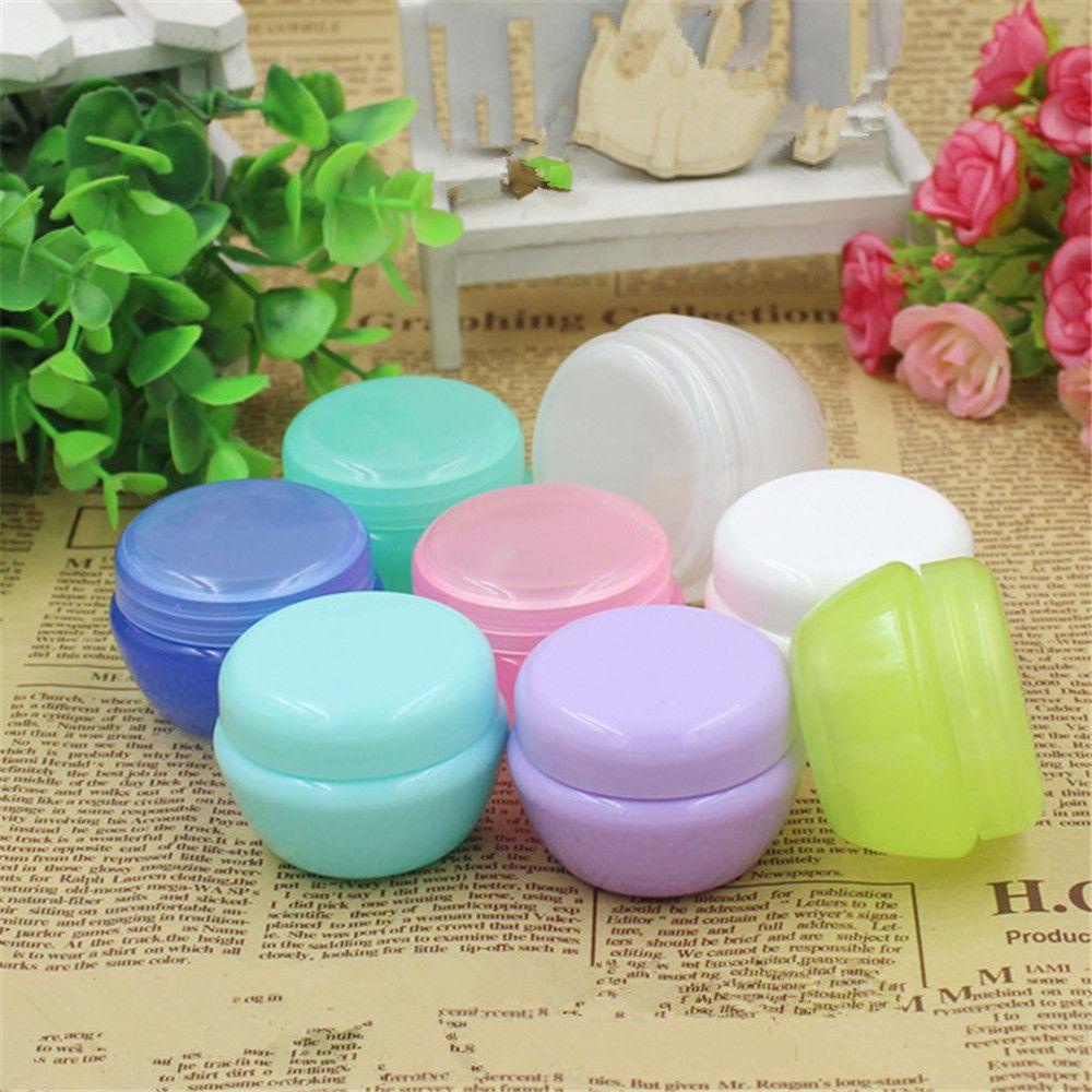 Preva 5Pcs/lot 10g Pot Krim Wajah Portable Tempat Kosmetik Alat Makeup Wadah Kosong