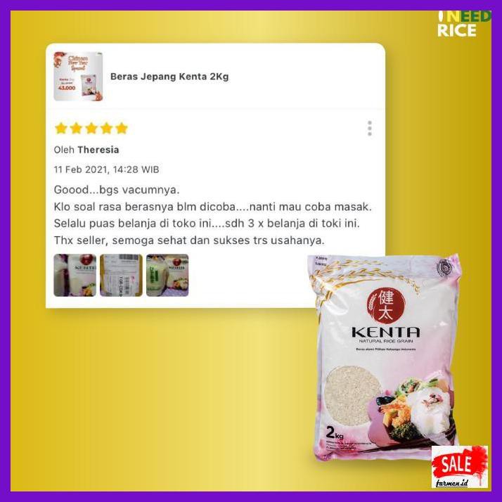 

Rasbeputih- Beras Jepang Kenta 2Kg -Aslii.