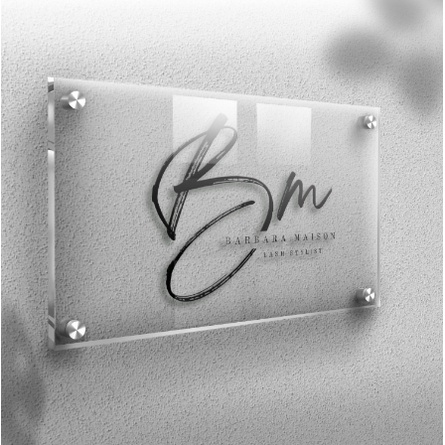 

Acrylic Logo Sign Board 2mm Ukuran Besar