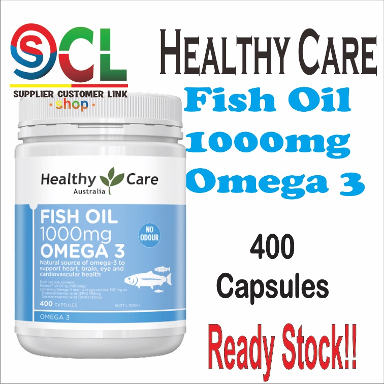 Healthy Care Fish Oil 1000mg 400 Capsules