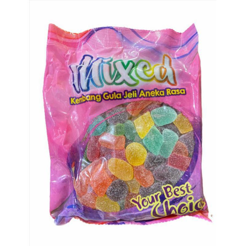 

Waisun MIXED Kembang Gula Jeli Aneka Rasa - 1Kg