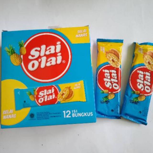 

SLAI OLAI BISKUIT - SELAI NANAS - Slai O Lai - 1box isi 12bks