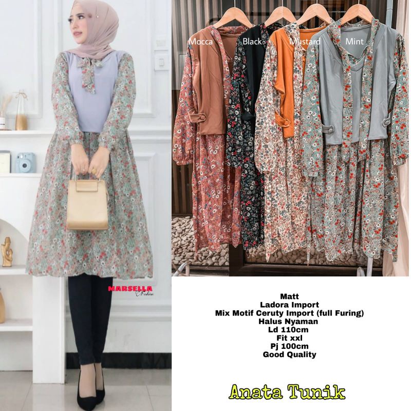 Tunik long anata pratika ceruty import