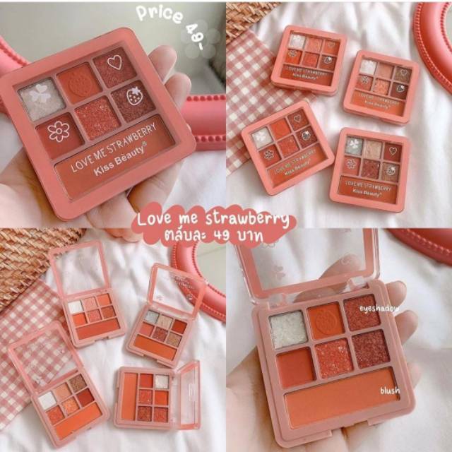 [ ECER ] KISSBEAUTY LOVEME STROWBERRY &amp; HENGFU EYESHADOW