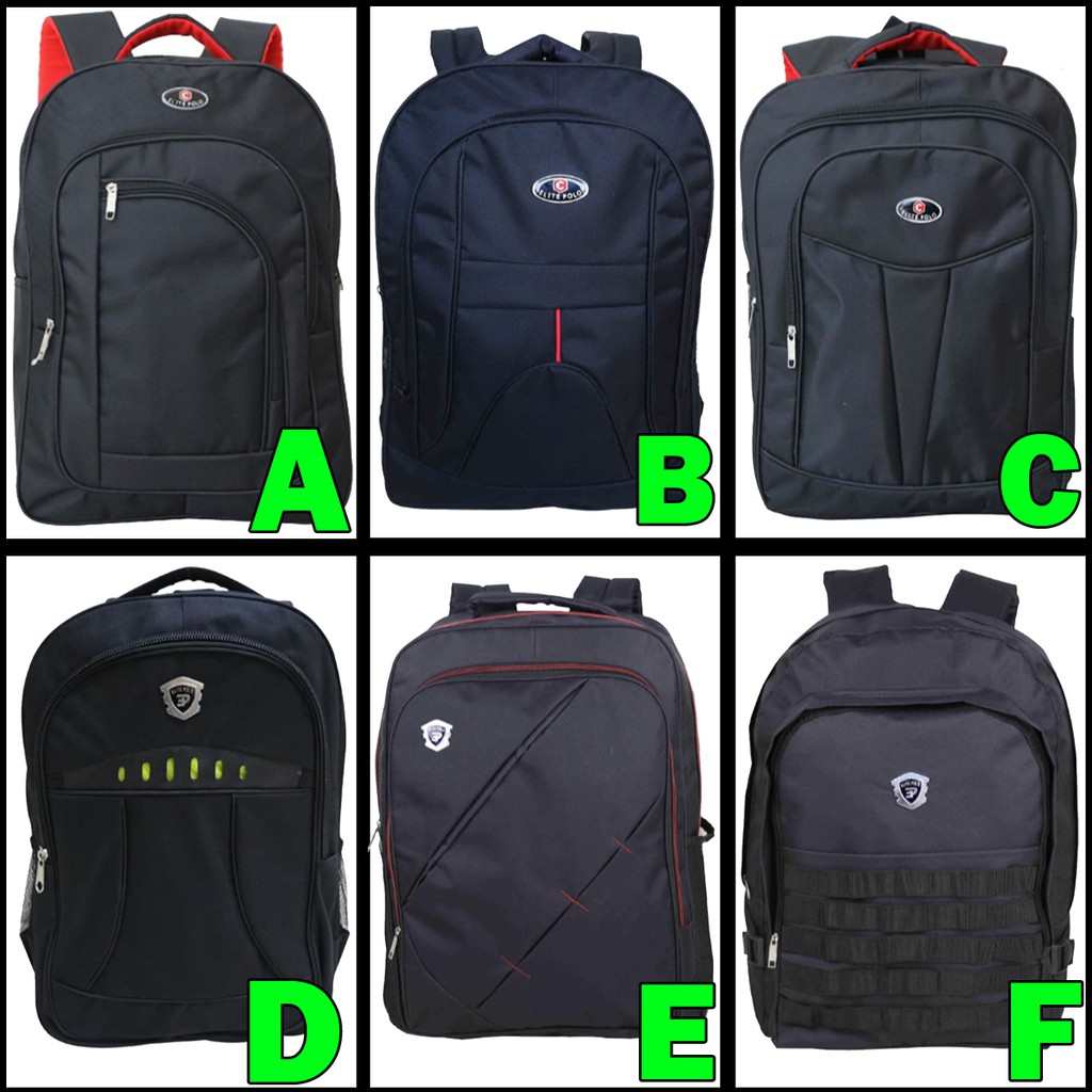 SERBA 50 RIBU Polo A Tas Gendong  Sekolah SMP SMA Cewek Cowok Ransel Laptop Kuat Murah Backpack Simpel