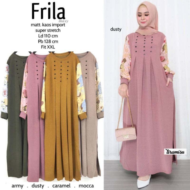 Frila Maxy /Gamis Cantik Murah