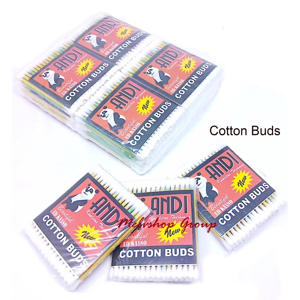 1 Pack isi 100 Cotton Bud Kapas Korek Telinga Kuping Pembersih Telinga