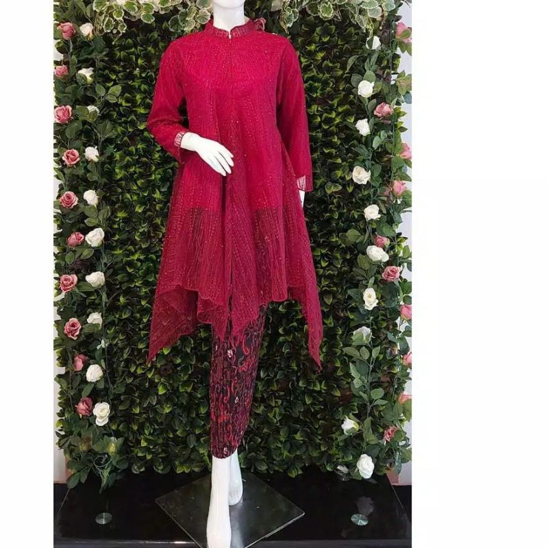 Kebaya busui bahan tulle / kebaya / seragam keluarga / kebaya wisuda