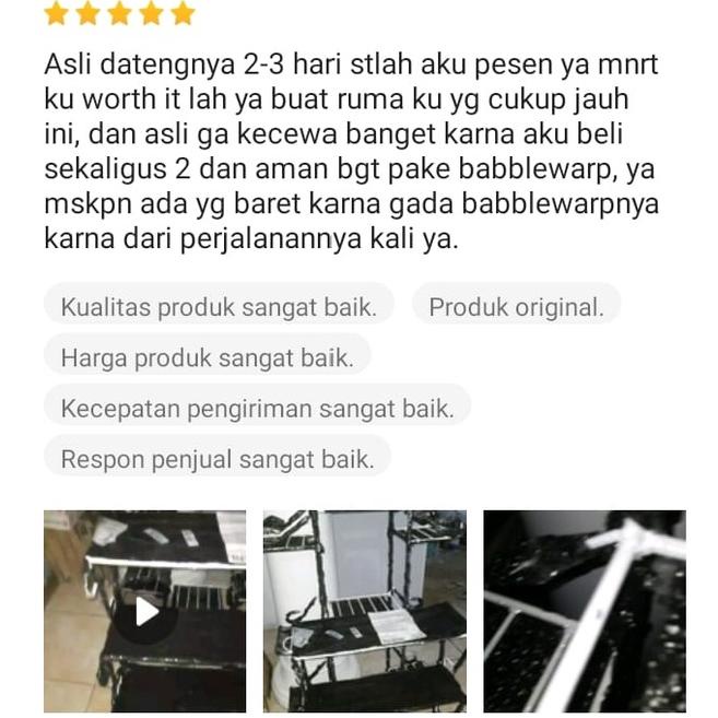 <J-UKY <✓ Rak Bunga Besi Susun 3 Minimalis Tanaman Hias Aglonema Bertingkat 20 Dudukan Kotak Bulat B