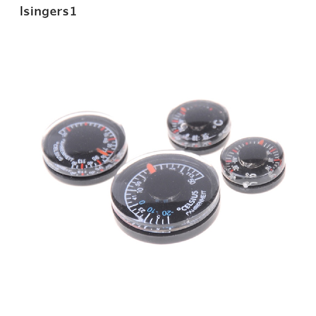 (lsingers1) 1pc Termometer Plastik Bulat 15mm 20mm 25mm 27mm