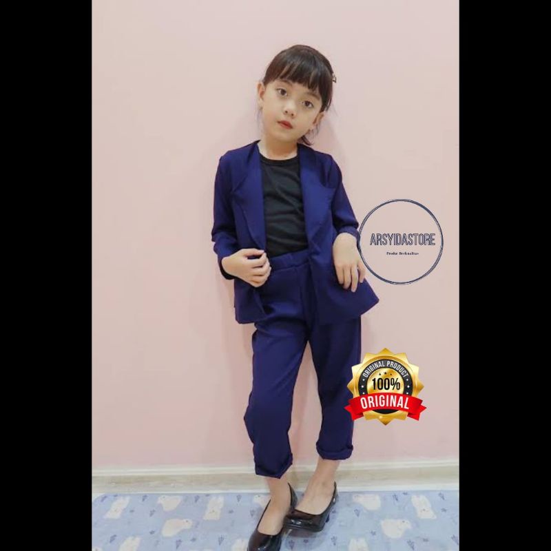 Setelan Jas Blazer Anak Prempuan(2-13thn)