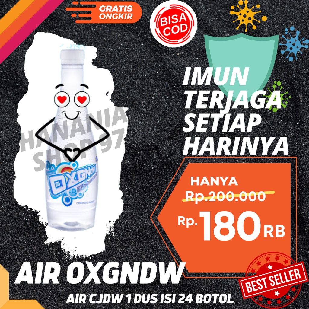 

Air Oxy CJDW / OXY Drinking Water / Air Minum Oksigen (1 Dus isi 24 )