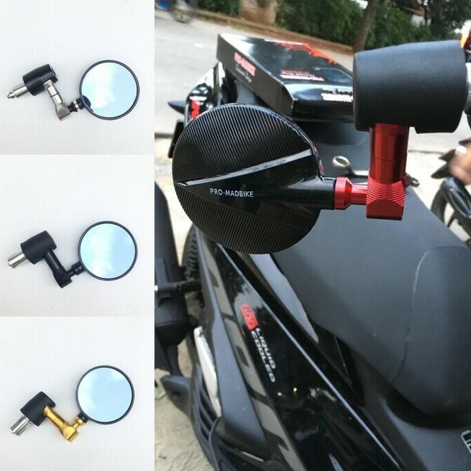 Spion Jalu Cnc Bulat & Spion Jalu Stang untuk motor Aerox Nmax Mio - Merah