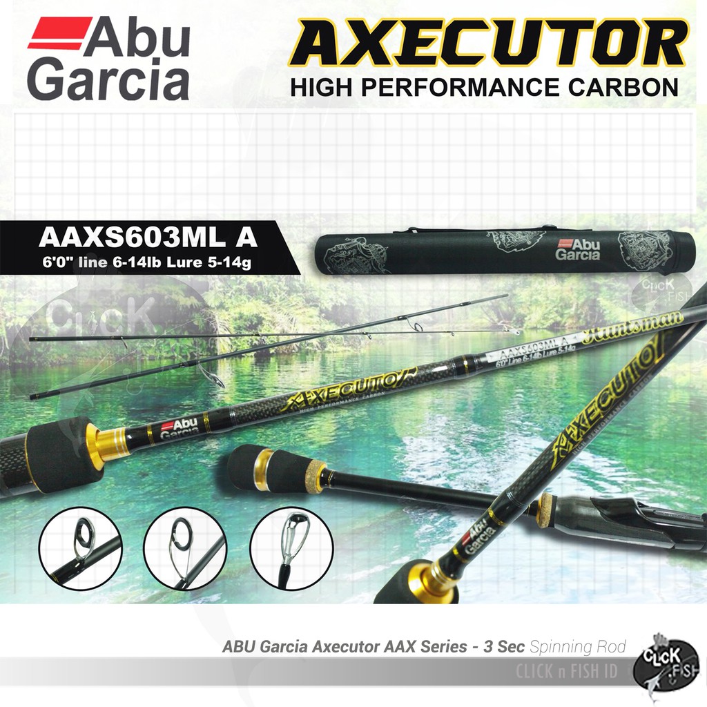 Abu Garcia AXECUTOR 603 ML 6-14 Lb AAX S603 Spin Travel Rod 3Sec 183cm