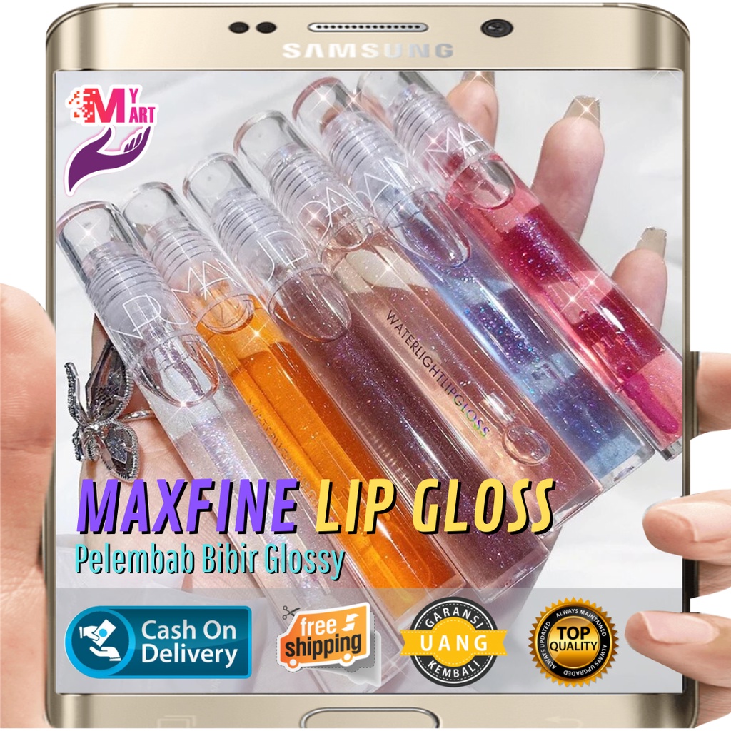 Lip Gloss Korean Waterlight - Lip Balm Glossy Pelembab Bibir Ala Korea - Lipstick Glossy Korean