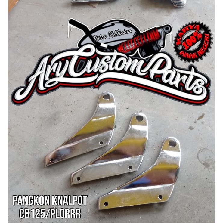 Pangkon dudukan knalpot cb 125 corbi plor