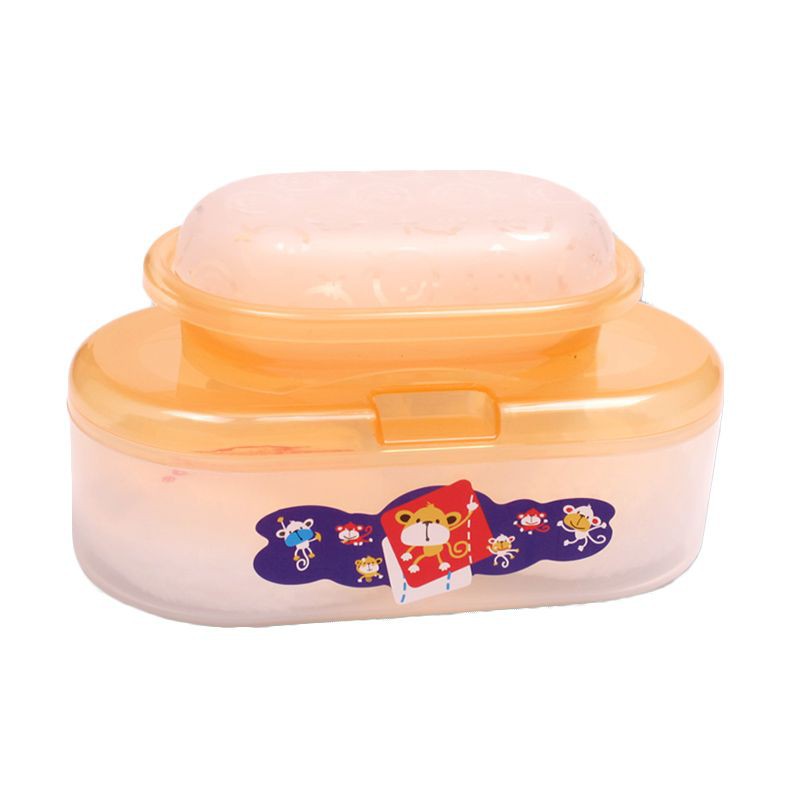 Lusty Bunny Oval Case With Soap Case Baby Powder Tempat 