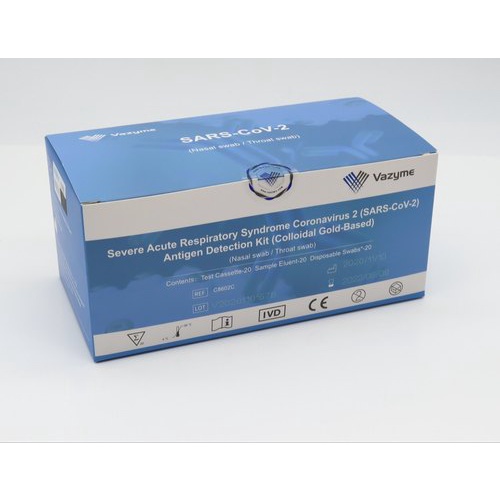 SWAB ANTIGEN HIDUNG VAZYME AKURASI 98% ISI 20 PCS AKL SUDAH ADA IZIN KEMENKES