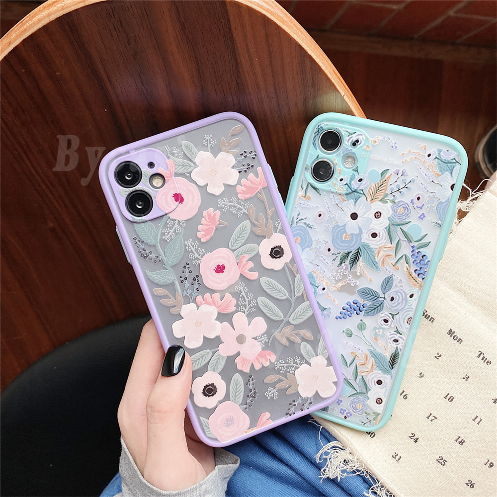 Casing Samsung Galaxy A52 A72 A02S A12 A11 A21S A51 A71 A50S A30S A50 A20S A10S A20 A30 A70 J2 J7 Prime Motif Bunga