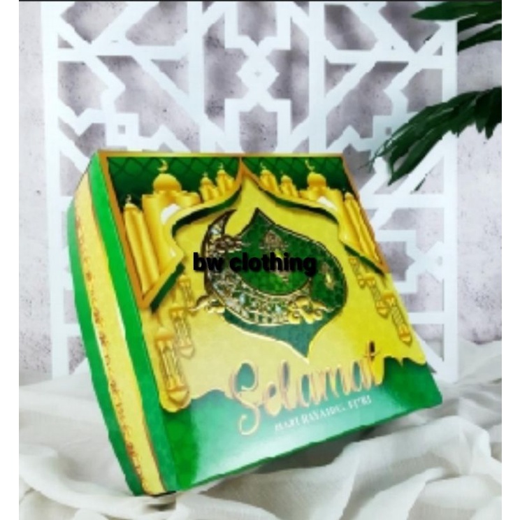 

Dus Lebaran - Box Lebaran - Packaging Lebaran Idul Fitri 22x22x8 hijau