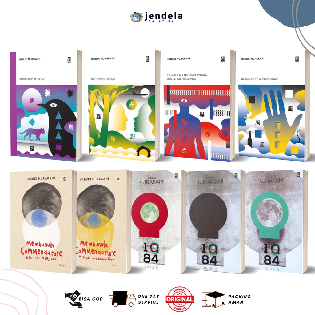 Novel Haruki Murakami Norwegian Wood Kronik Burung Pegas 1Q84 Membunuh Commendatore