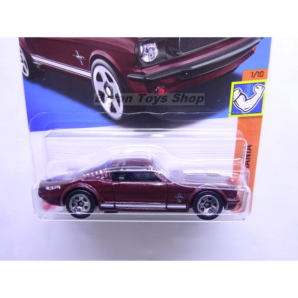 Hot Wheels 65 Mustang 2+2 Fastback Merah