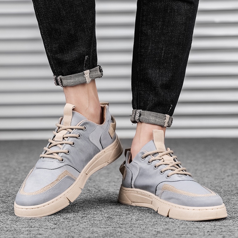 Mainland Sepatu Pria Impor Sneakers Olahraga Cowok Sepatu Kasual Fashion KSR301