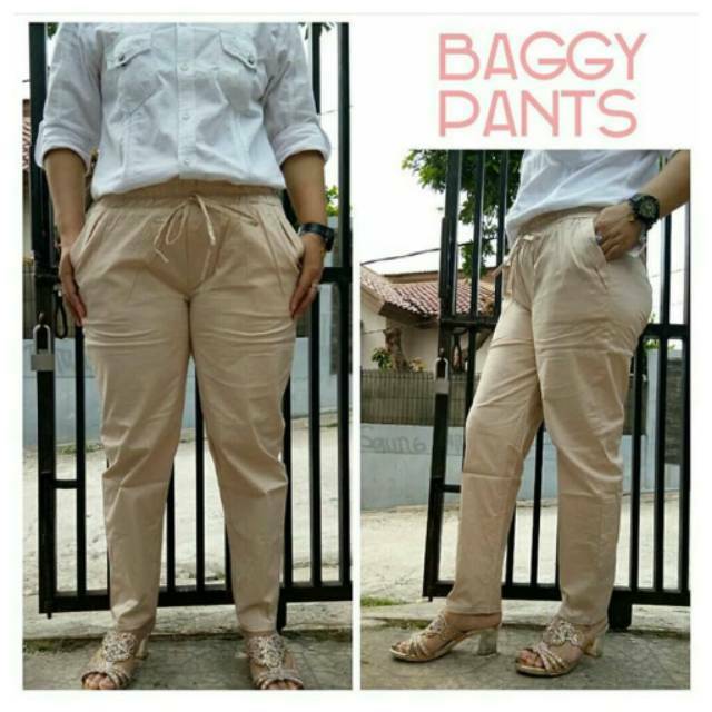 Celana katun wanita xxl, celana basic pant, celana kerja, ukuran xxl