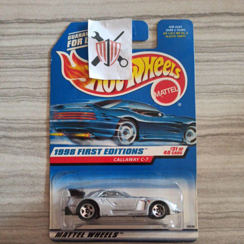 DIECAST HOT WHEELS CALLAWAY C 7 SILVER