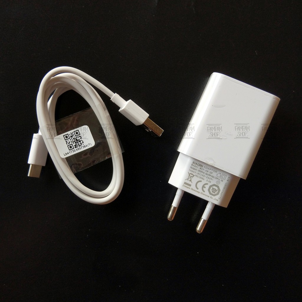 Travel Charger Casan XIAOMI PUTIH Type C Colokan Indonesia Fast Charging MDY-08-DF MDY08DF Mi4C Mi5