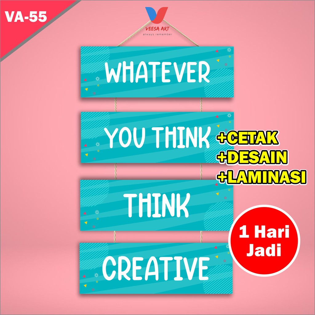 Pajangan Hiasan Dekorasi Semangat Motivasi Kayu Dekorasi Creative Murah Unik Home Decor Rumah Ruanga