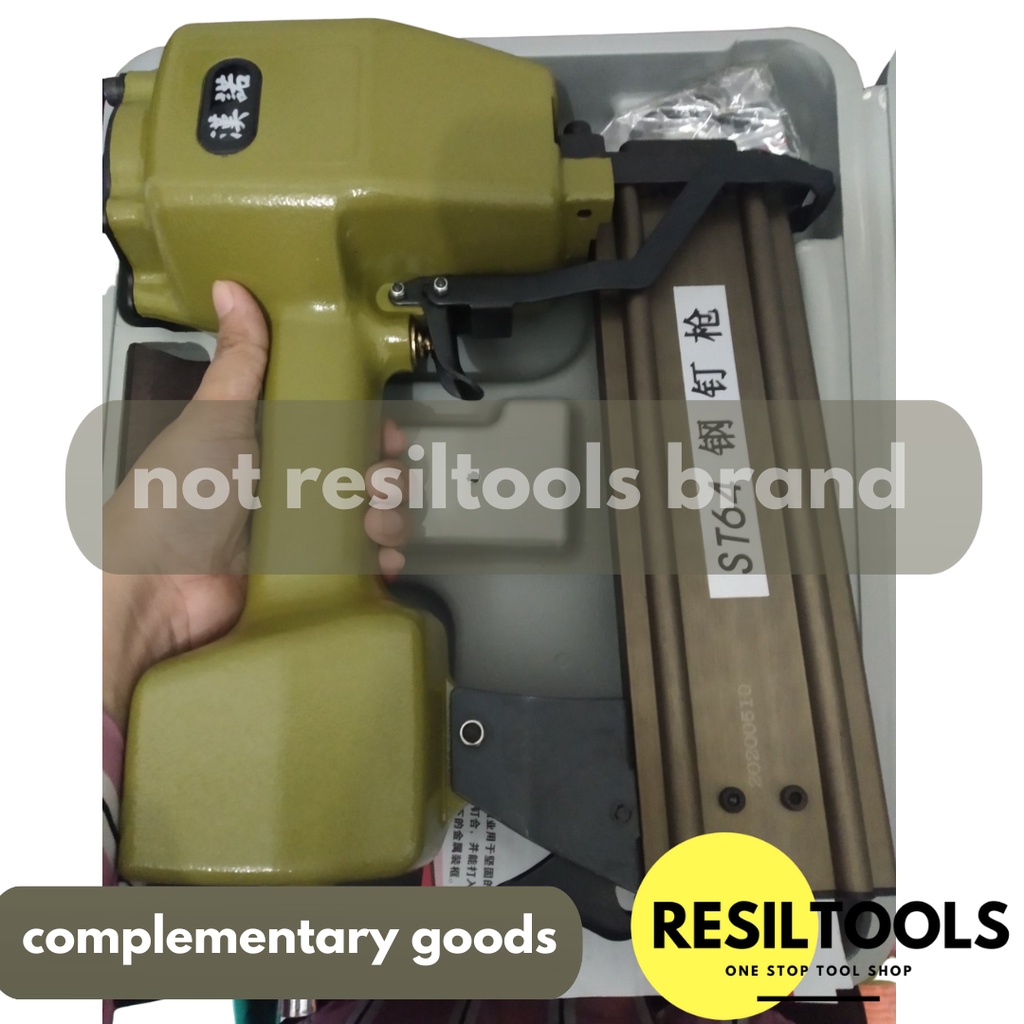 Alat Paku Tembak ST 64 Mesin Pneumatic Nailer Gun Angin Kompresor