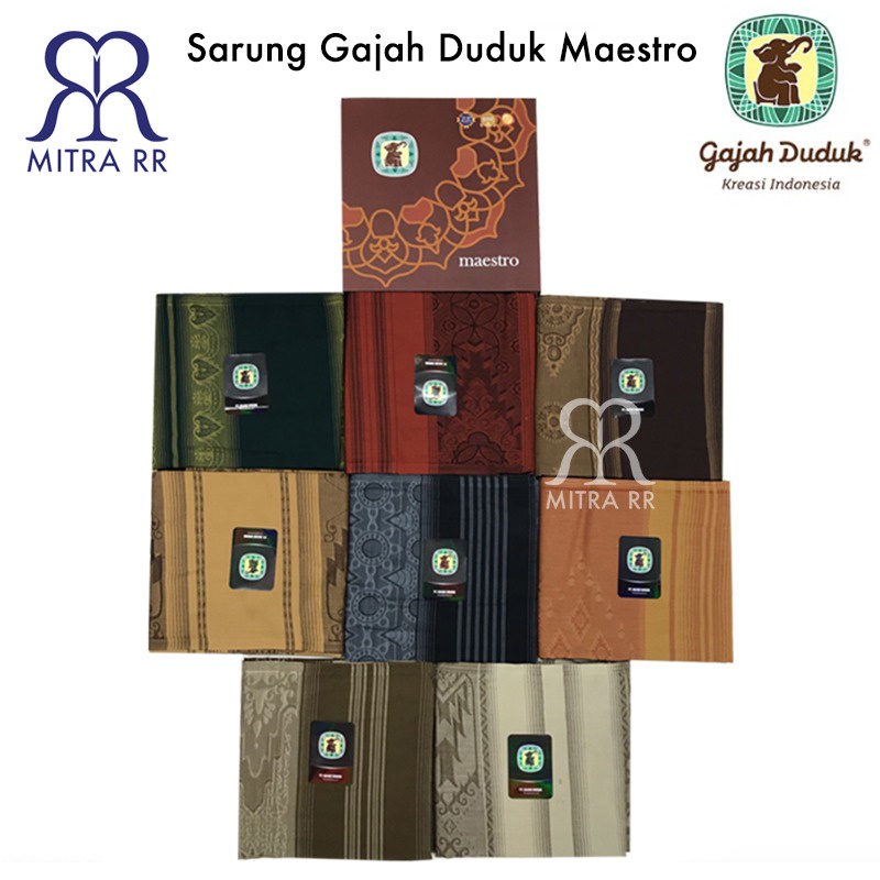 Sarung Gajah Duduk Maestro Sarung Tenun Dewasa Ecer dan Grosir