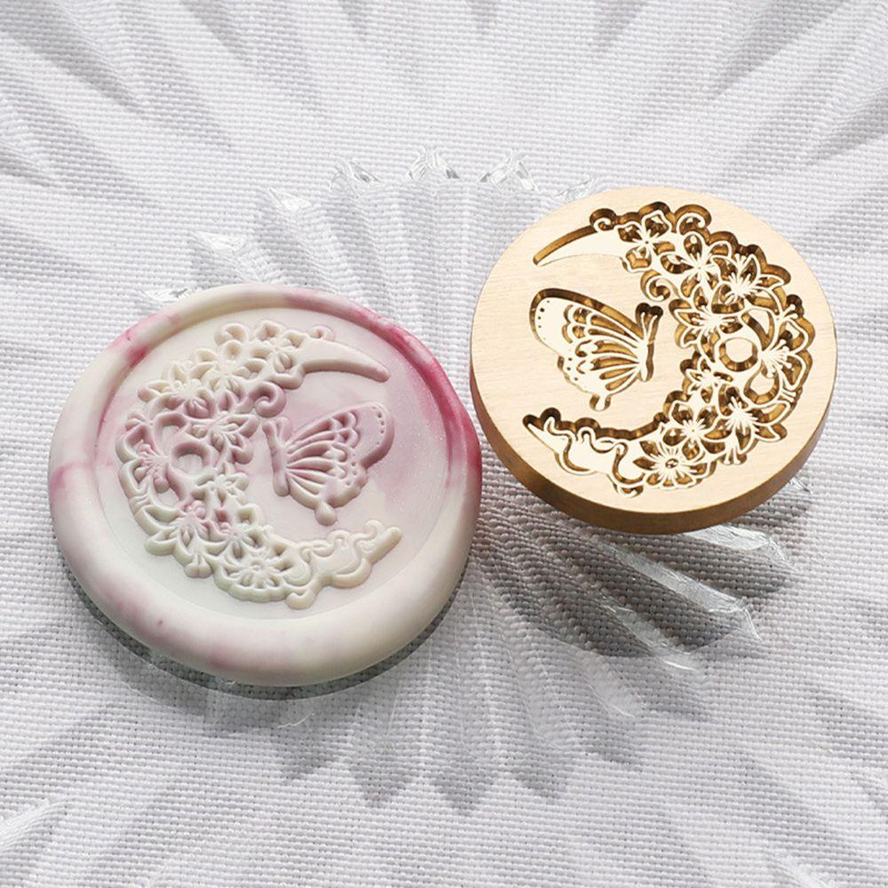 R-flower Wax Seal Stamp Scrapbooking Undangan Pernikahan Festival Tahun Baru Retro Vintage Sealing Stamp Head