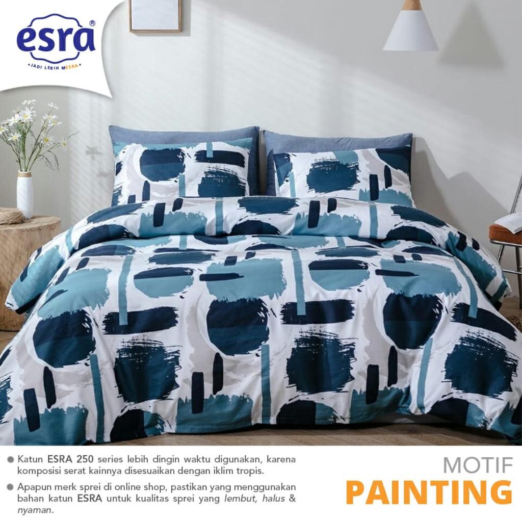 Sprei Homemade/ Bahan Esra/Sprei murah/Painting
