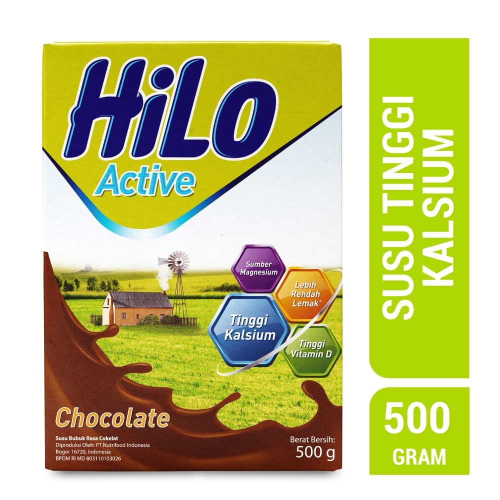 

PROMO HILO ACTIVE CHOCOLATE 500GR - SUSU TINGGI KALSIUM TERMURAH