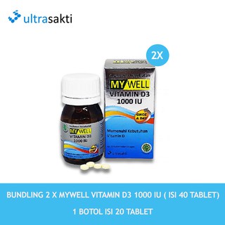 MY WELL VITAMIN D3 1000 IU PROVE D3 - 20 TABLET