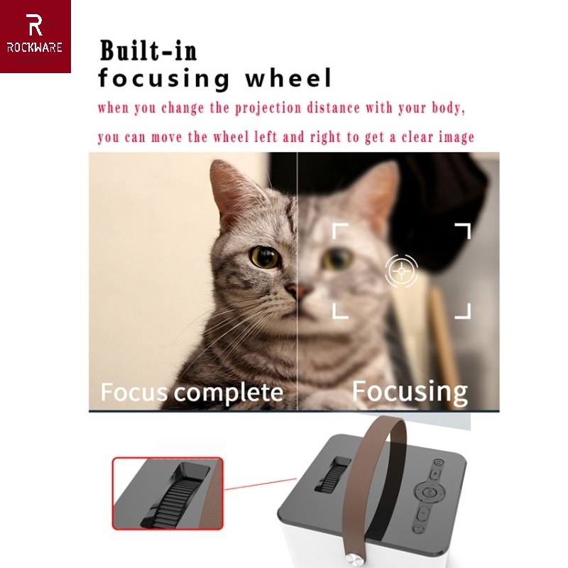 ROCKWARE BLJ-888A Android 9.0 Version - HD Projector 4000 Lumens