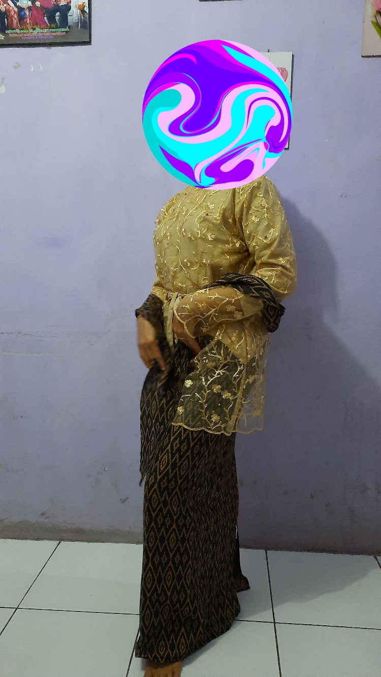 Promo Termurah Ada Anak. Batik Couple Qiona Brocade Free Selendang