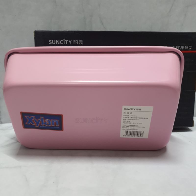 Suncity PINK Large loaf pan / BAKING PAN / loyang tanpa sambungan