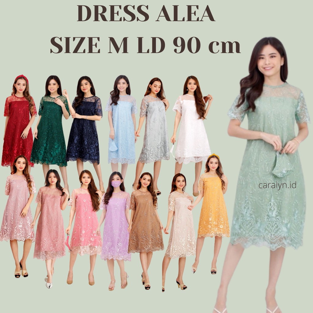 DRESS BRUKAT ALEA SIZE M LD 90 CM DRESS BRUKAT MUTIARA