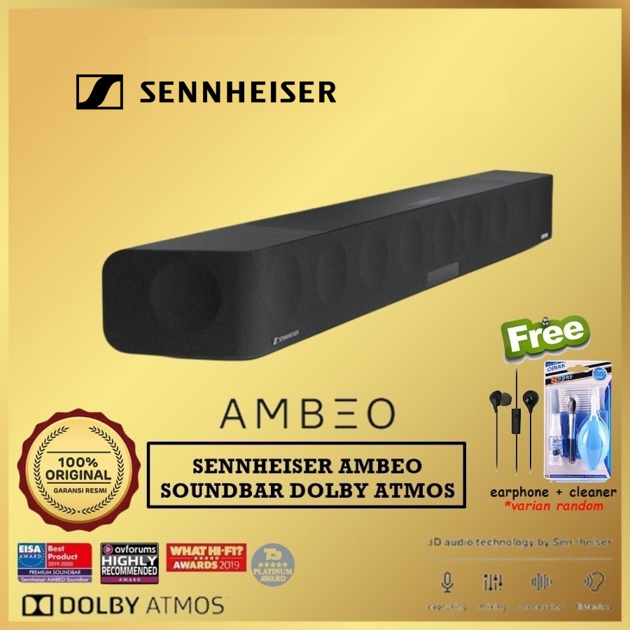 Sennheiser Ambeo Soundbar Dolby Atmos Sound Speaker Sennheiser