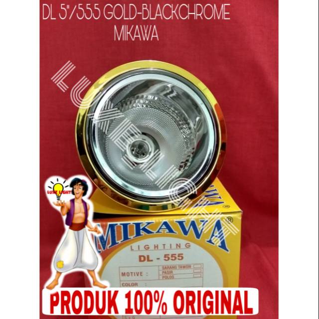 Downlight 5"/555 GOLD- BLACKCHROME