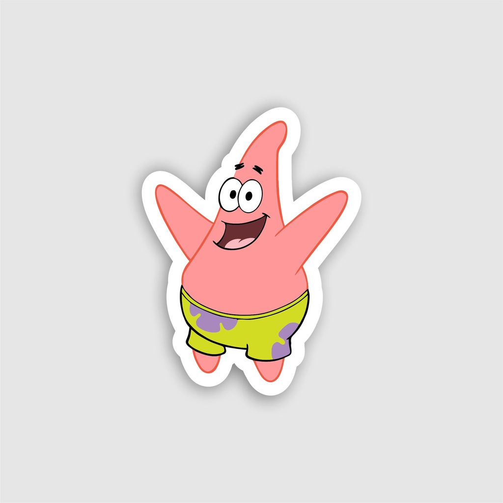 

Stiker Sticker Brand Logo Patrick Star Vinyl Skate surf Band Grafiti pop art Case Phone Tumblr Laptop Casing Striping Aesthetic Band Journal Hype Dinding Waterproof Clothing