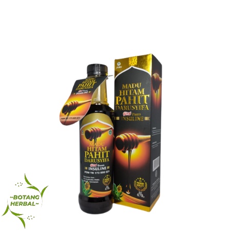 

MADU HITAM PAHIT INSULIN DARUSYFA 470 gr / Madu Hitam Pahit Darusyifa Plus Insulin
