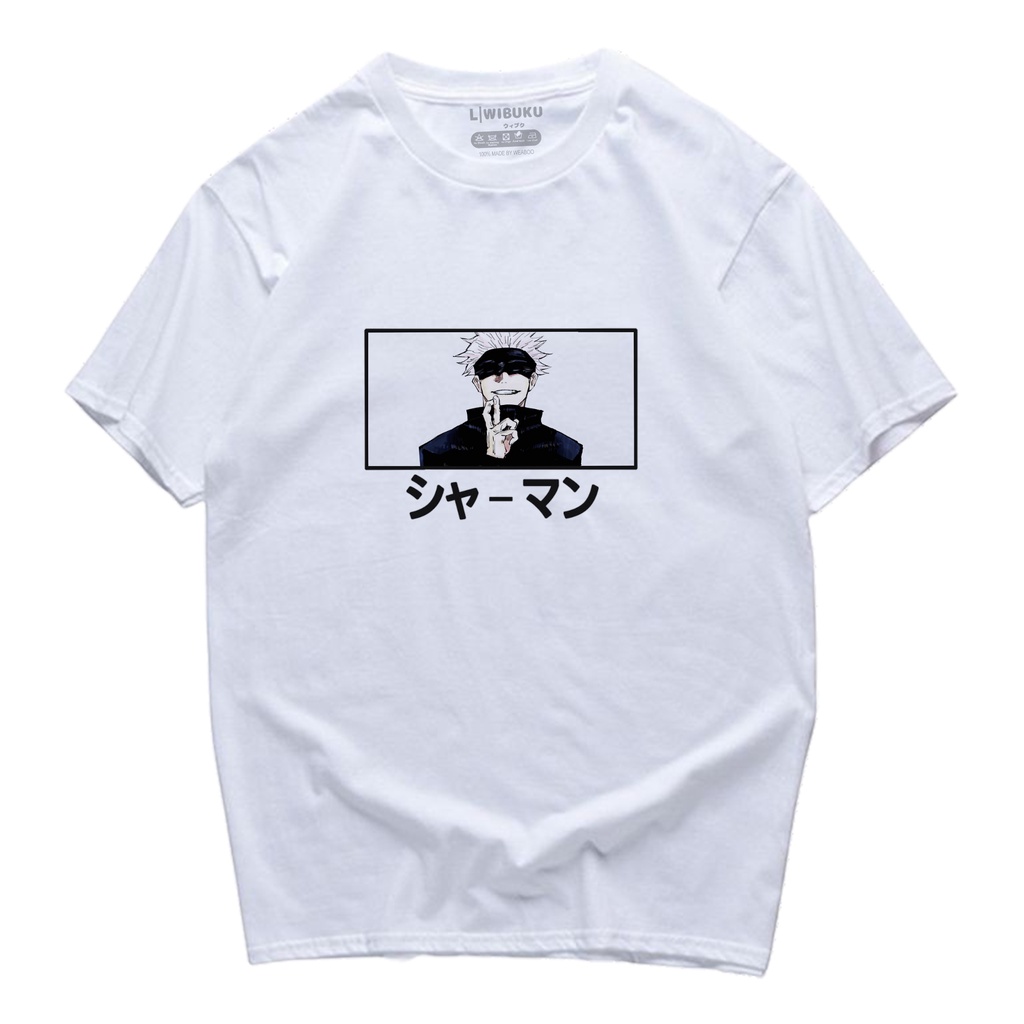 WIBUKU Kaos Anime Jujutsu Kaisen Gojo Satoru Shaman