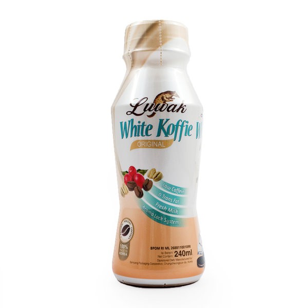 

LUWAK White Coffee Original 240ml - Minuman Kopi Rendah Kafein - Botol