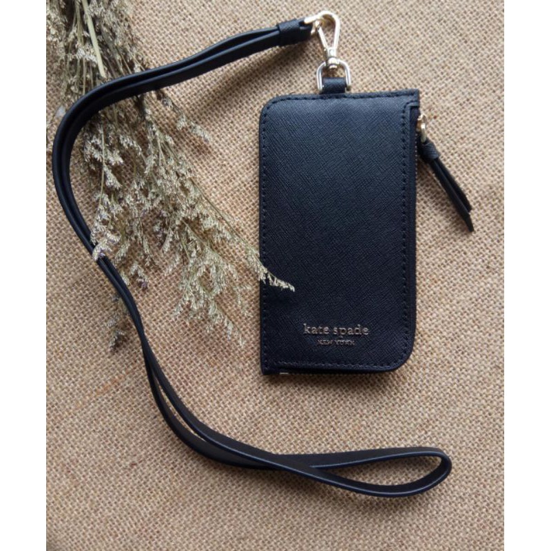

kate spade lanyard black